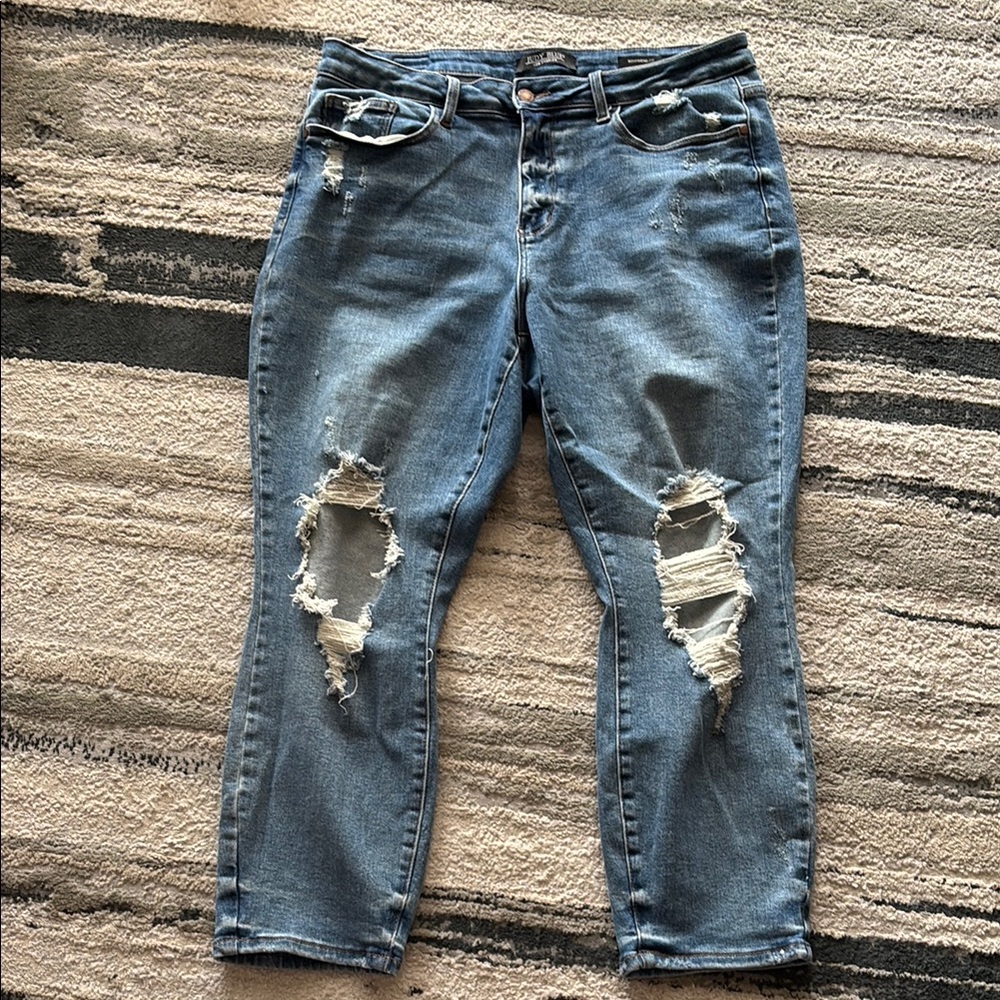 Judy Blue Distressed Blue Jeans